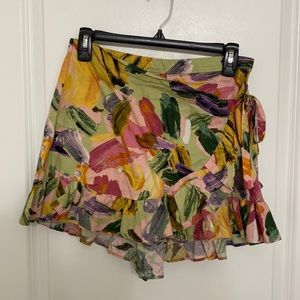 Zara printed skort